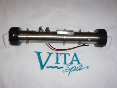 411102-Repl Vita Spa Vertical Heater Replacement Option 4 KW (220 Volt) (Electronic part that is not returnable) 411102-Repl Vita Spa Vertical Heater Replacement Option 4 KW 220 Volt, 411102 Vita Spa vertical heater, Thermcore , Global Heating, Therm Products, Lo Flow Heater, 4KW, 240V,  DM Industries, Vita Spas, 411087, 411102, 30411102, E24000127ET, FloThru, Universal, 15 inch, 2 inch, 230 volts, 4 kW