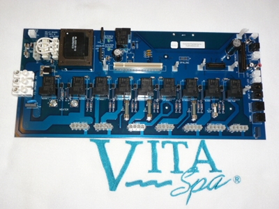 454005-DS, Vita Spa ICS Relay Board Stereo Option 0454005-DS, 30454005-DS: This set up is for a 220 Volt System.  (Electronic part that is not returnable) Vita Spa ICS Spa Pack, 454005DS, 0454005DS, Consumer Engineering Inc 0454005DS, Maax Spas 30454005DS, Vita Spa, relay board, Circuit Board, PCB D 08 Relay Stereo Domestic, D-2008, 454005 DS, 30454005 DS, 454002 D, 454005 V05D